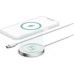 Hama MagCharge FC15 (15 W), Wireless Charger, Weiss