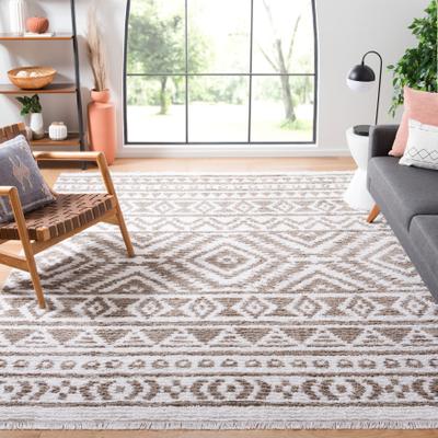SAFAVIEH Augustine Chara Rustic Moroccan Fringe Rug