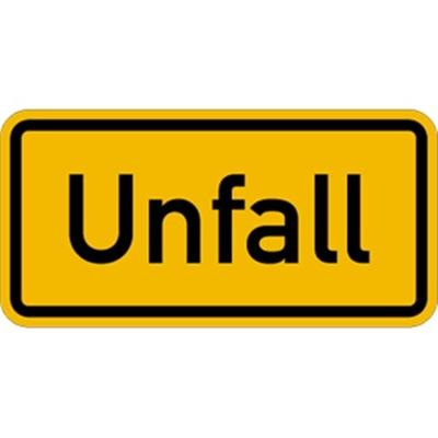 Schild Unfall, Aluminium, reflektierend RA1 (Typ 1), 600x300 mm