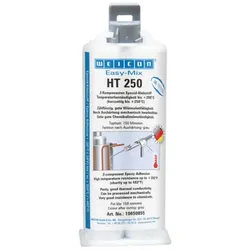 Easy-Mix HT 250 | Epoxid-Klebstoff hochtemperaturbeständig bis 250°C | 50 ml | hellgrau