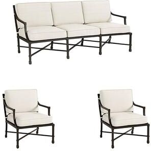 Suzanne Kasler Directoire 3-Piece Sofa & Lounge Chairs Set - Ballard Designs