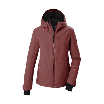 Skijacke KILLTEC "KSW 112 WMN SKI JCKT", Damen, Gr. 44, rosa, Obermaterial: 100% Polyester.Futter: 100% Polyester.Füllung: 100% Polyester, Jacken Skijacke, Wasserdicht, atmungsaktiv, regulierbare Kapuze, Schneefang