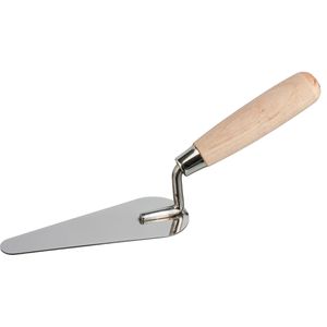 Böttcher-AG Maurerkelle 92181910, aus Edelstahl, 140 mm Länge, mit Holzgriff, Zungenkelle