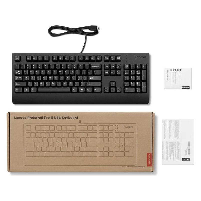Lenovo Preferred Pro II USB Keyboard-US English (US, Kabelgebunden) (4Y41R64588)