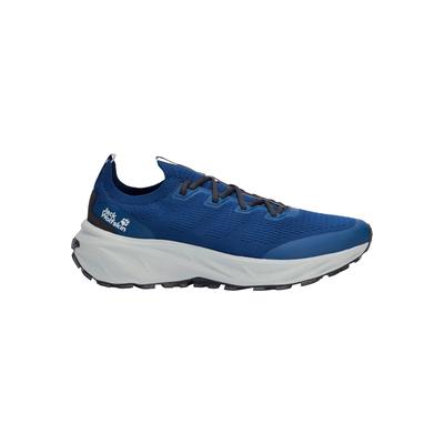 Wanderschuh JACK WOLFSKIN "PS TRAIL KNIT LOW M", Herren, Gr. 10, atmungsaktiv, Normalschaft, blauorchid, Obermaterial: 100% Polyester. Futter: 100% Polyester, Schuhe Wanderschuh, Leichter Wanderschuh, atmungsaktiv, komfortabel