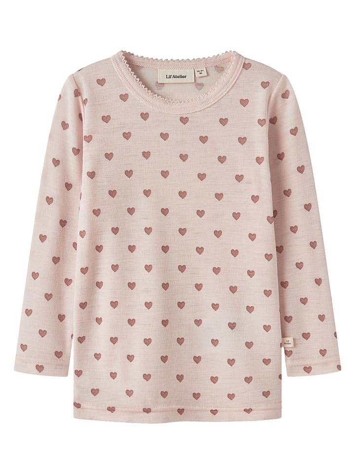 Lil Atelier Wolllongsleeve "Noel" in Rosa - 92