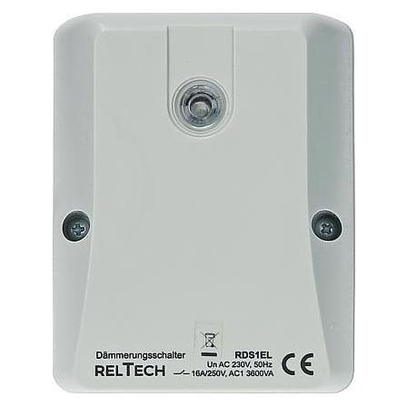 Reltech Dämmerungsschalter mit eingebautem Lichtfänger (RDS1EL)