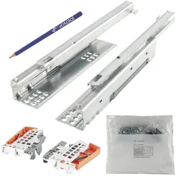 Vasalat, Schubladenauszüge, Blum Tandem Teilauszug Set Schubladenauszug 270mm Blumotion + Kupplung bis 30kg