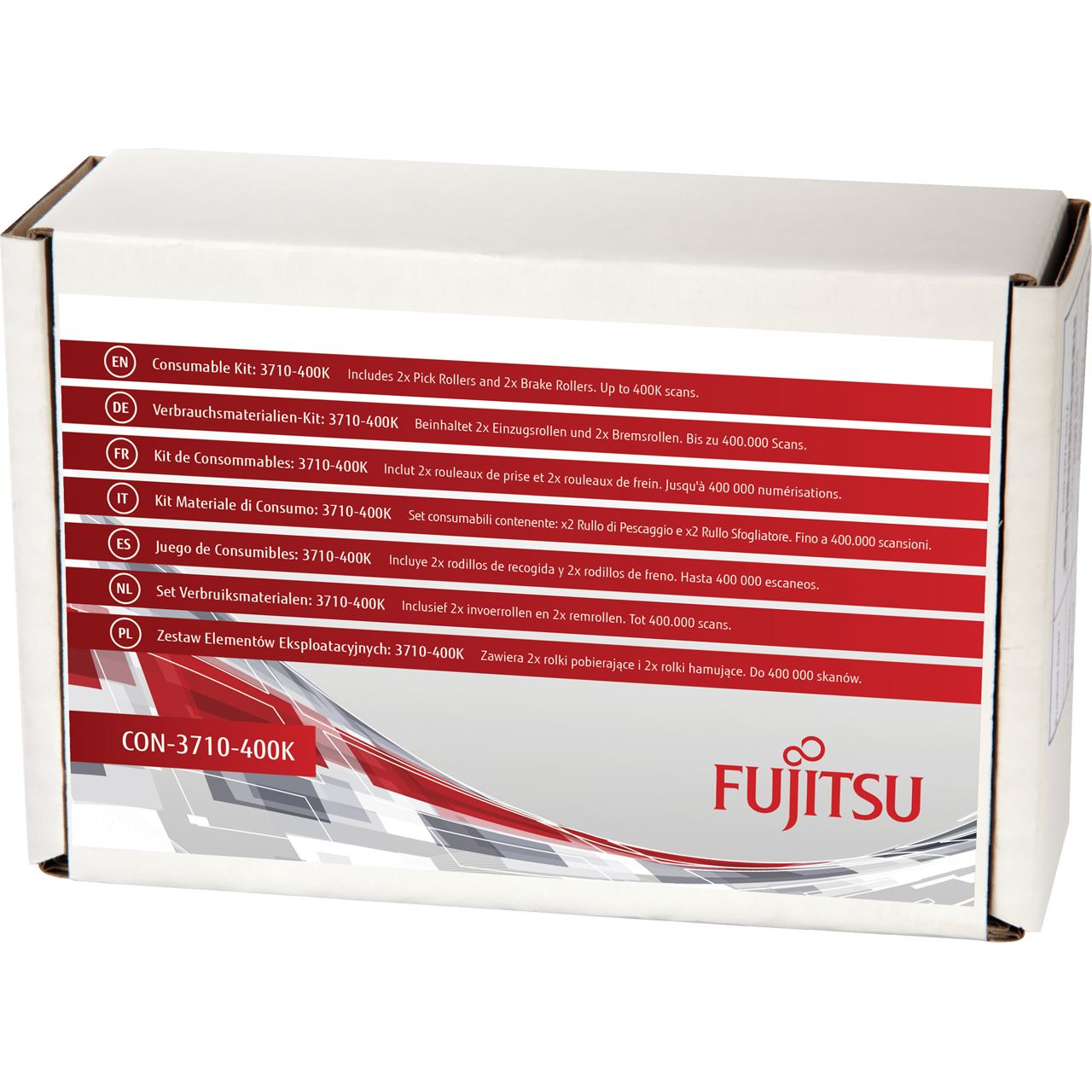 Fujitsu 2x Pick Rollers/2x Brake Rollers Estimated Life Up to 400K scans