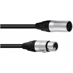Psso DMX Kabel XLR 5pol 20m sw Neutrik (20 m, XLR Kabel), Audiokabel