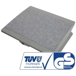 MAUL Fußstütze MAULpro 45 x 39 cm Nadelfilz höhenverstellbar beheizt grau