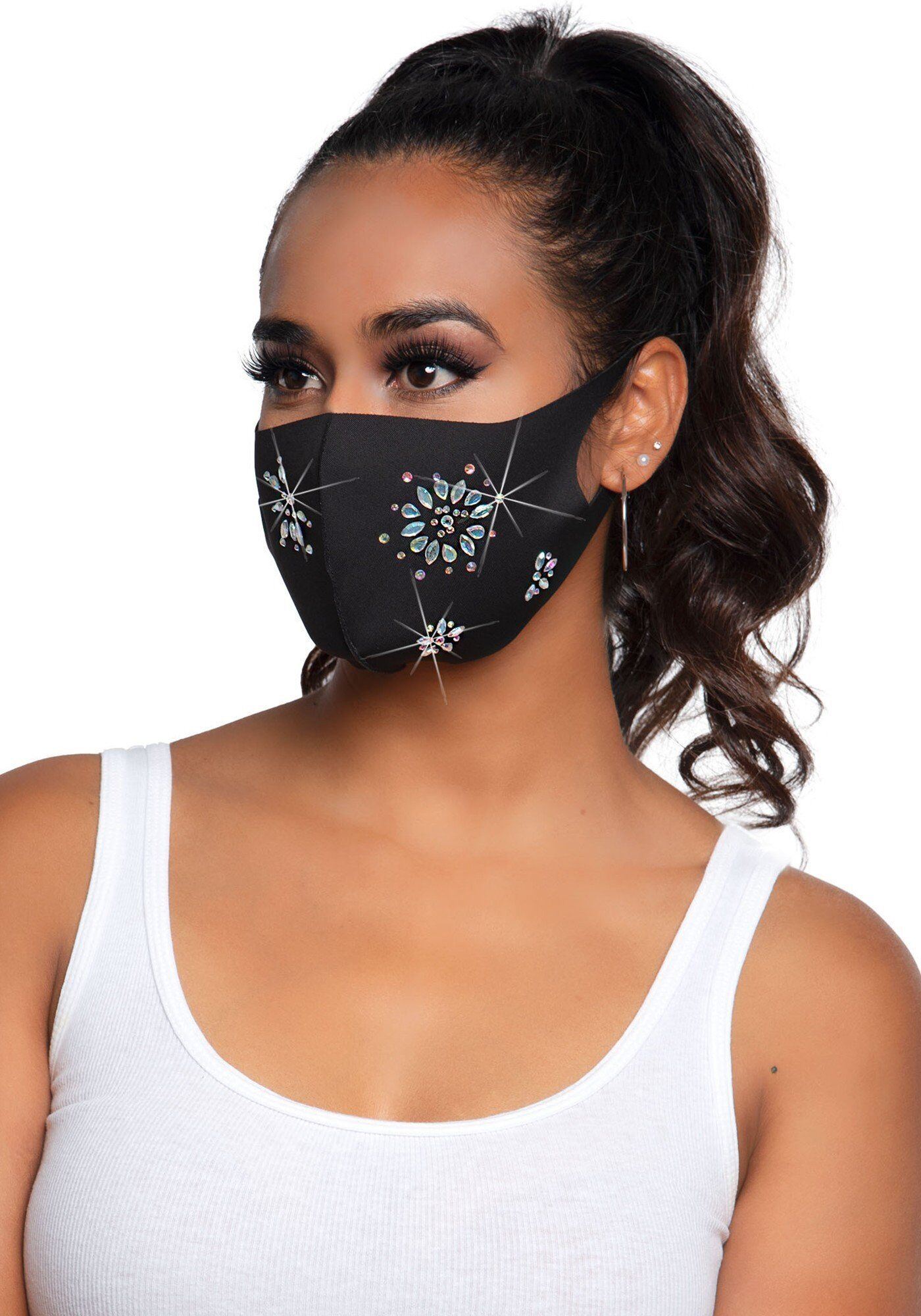 Leg Avenue Masque Fleur Strass