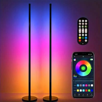 Uplift Picks Eissloly Smart RGB Floor Lamp Pair With App And Music Sync Eissloly Smart RGB Floor Lamp Pair With App And Music Sync