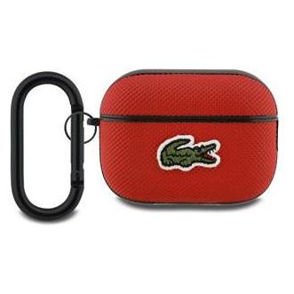 Lacoste Petit Pique Croc Logo Patch Case for AirPods Pro 2 Red (Kopfhörer Hülle) (LCAP2PVCR)