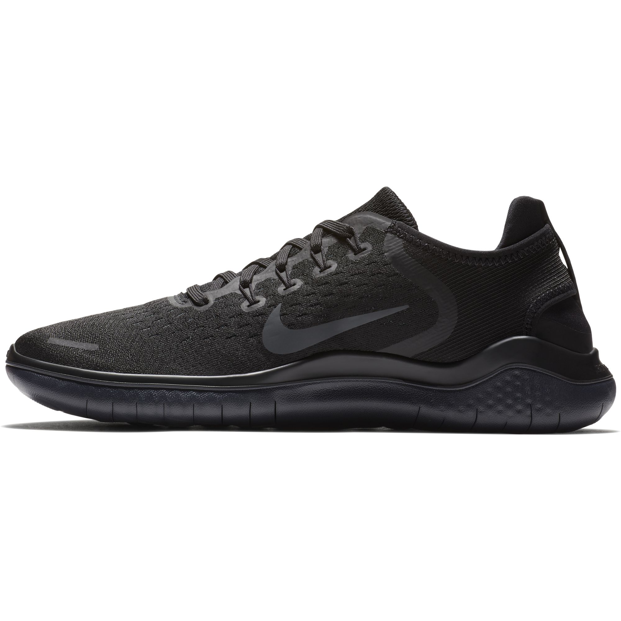 Nike Free RN 2018, Laufen, Männlich, Erwachsener, Anthrazit, Schwarz, Einfarbig, Niedrig