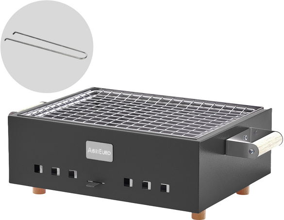 AgriEuro Premium Tischkohlegrill Dalmazio  schwarz