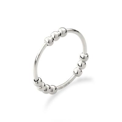 Silberring ELLI "Ring Kugel Design 925 Sterling Silber" Gr. 52, silber, Fingerringe, Damen, 52, Silber 925 (Sterlingsilber), Silberring