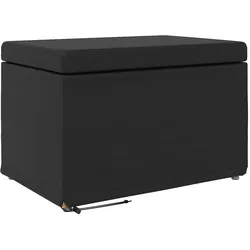 Hocker aus schwarzem Kunstleder und Verbundholz, Modell Apex Advance Pro