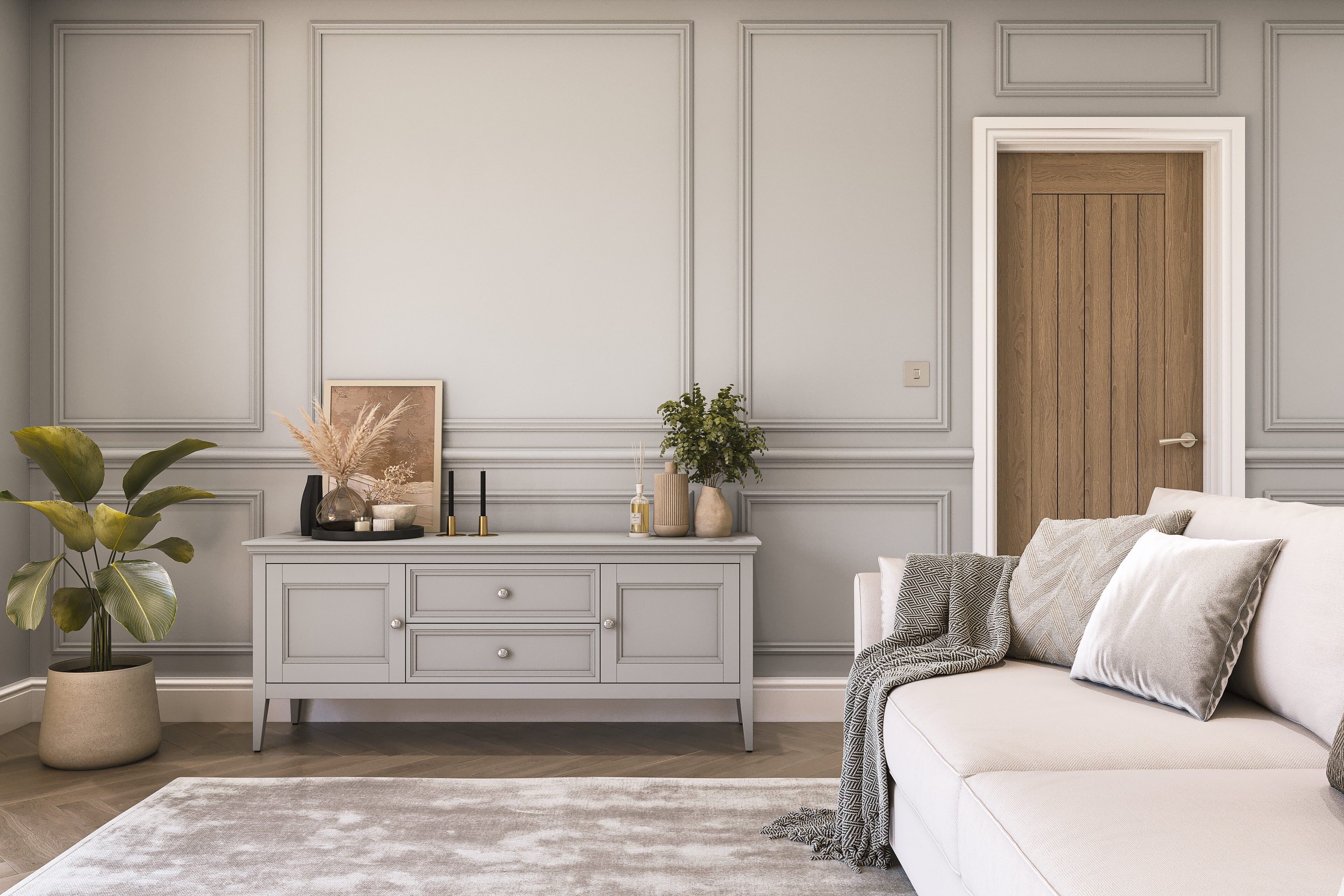 Hemway Chalk Paint   Stone Grey   Shabby Chic   Furniture   Chalky Matt Finish - Stone Grey - 1L