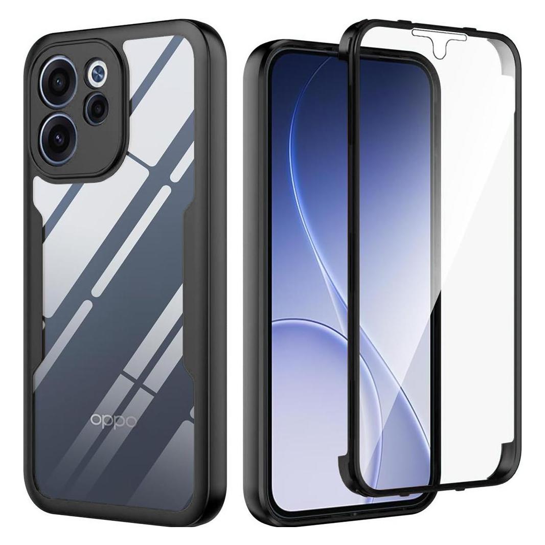 Techsuit - ColorVerse 360 Series + Screen Protector - Oppo Reno15 F / Reno15 FS 5G - Black (Oppo Reno 15) (66359659)