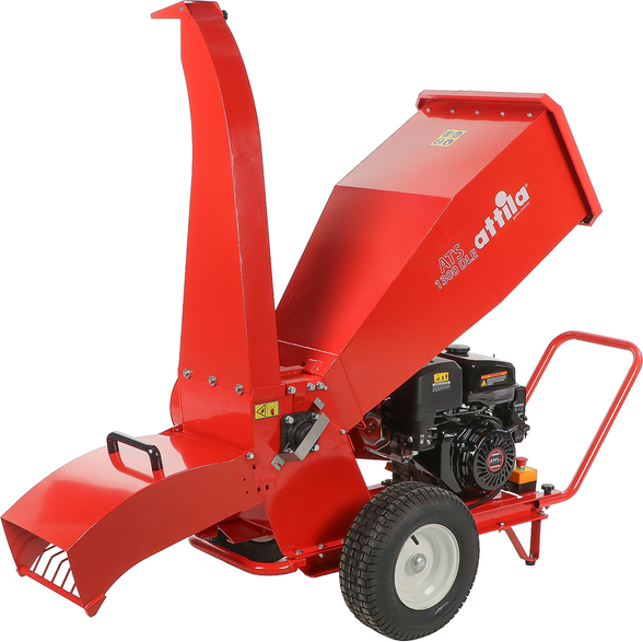 Attila ATS 1300 DLE  Benzin-Häcksler  420-ccm-Loncin-Motor mit Elektrostarter  Zwei Auswürfe