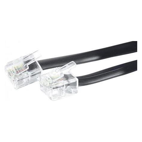 Exertis Connect Telefonkabel, schwarz, 2,0 m (EXC288100)