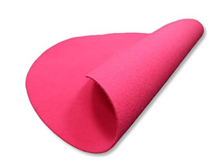 Primaflor Weihnachtsbaumunterlage Rund 30cm Pink 5 mm Nadelvlies BFL-S1 schwer entflammbar rutschsicher Christbaum Unterlage für Innenbereiche