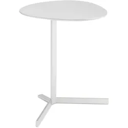 Birdy Kiesel Beistelltisch oval kristallweis H: 53cm