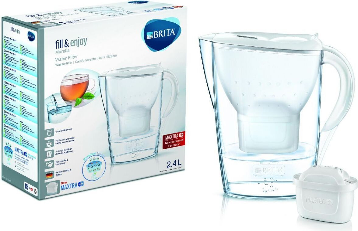 Brita Marella Cool Maxtra+ waterfilterkan wit 2,4 l