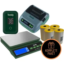Tendy Wildbretverarbeitung Set 3 (Tischwaage + Etikettendrucker inkl. Etiketten + 4G Reifetimer)