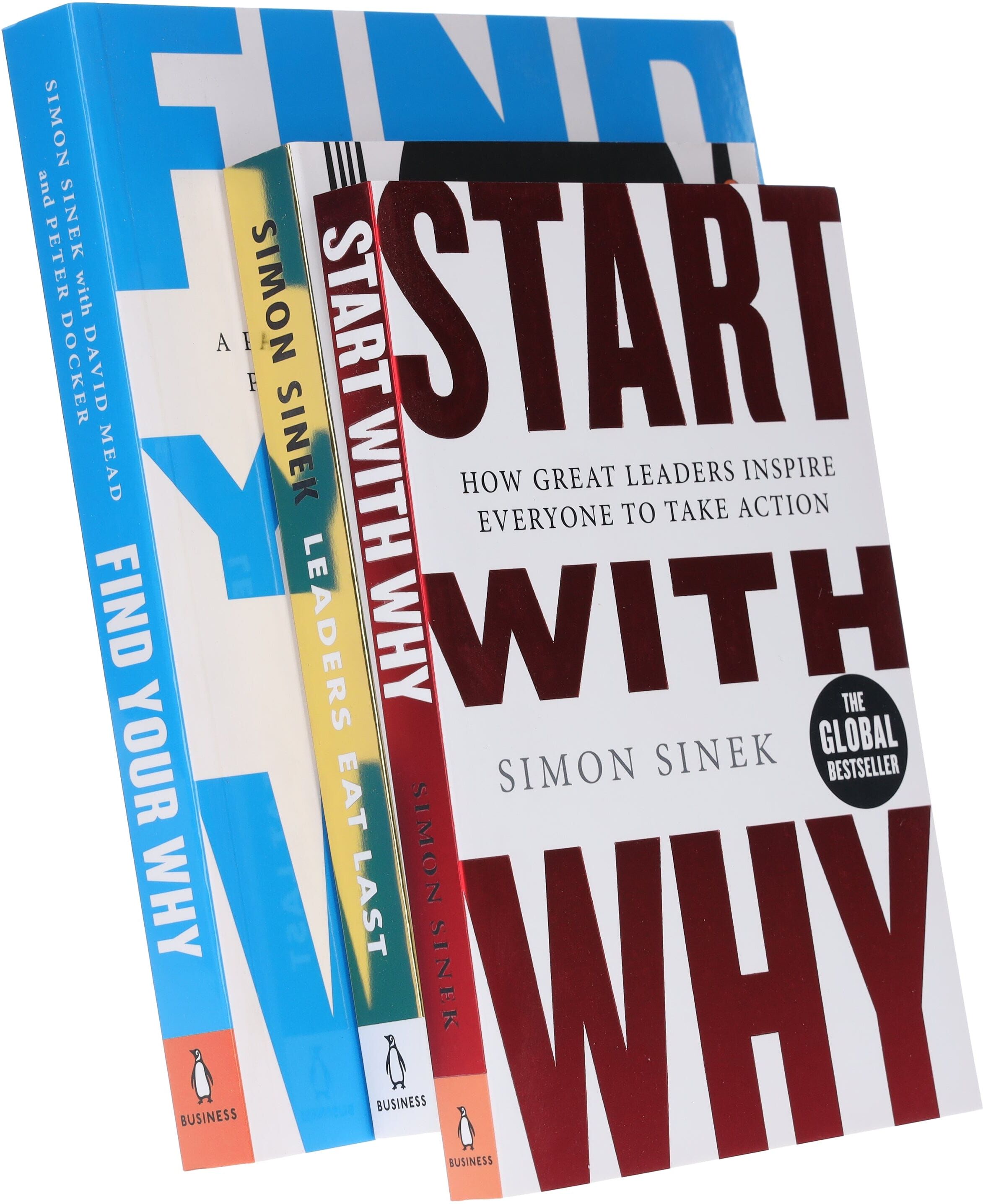 Start with Why Series By Simon Sinek 3 Books Collection Set - Non Fiction - Paperback Penguin Random House