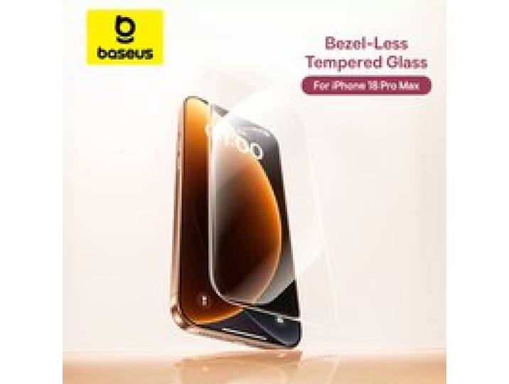 Baseus Gehard Glas voor iPhone 18 17 Pro Max Schermbeschermer Volledig Uitzicht 0,3 mm Transparante Rand Randloos Glas voor iPhone 18 Pro