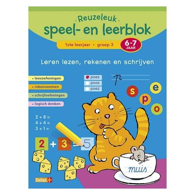 Deltas Riesenspassiger Spiel- und Lernblock zum Lesen, Rechnen und Schreiben (Niederländisch) (42094039)