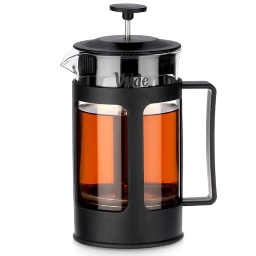 Vilde French Press Koffiezetapparaat met glazen kan, 600 ml