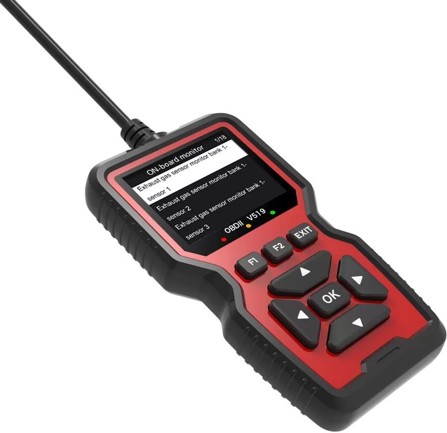INF Scanner de diagnostic automobile OBD2 pour défauts moteur, effacement des codes, données en direct, écran couleur 2.8 inch