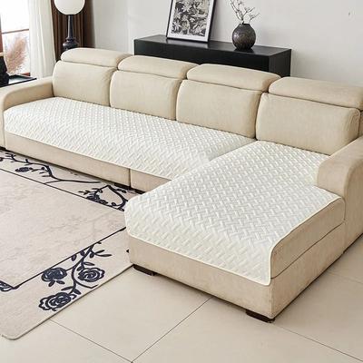 Inspired Finds Waterproof Pet Sofa Cover Scratch Proof Washable Couch Protector With Embroidered Design cream White 35.43x94.49in