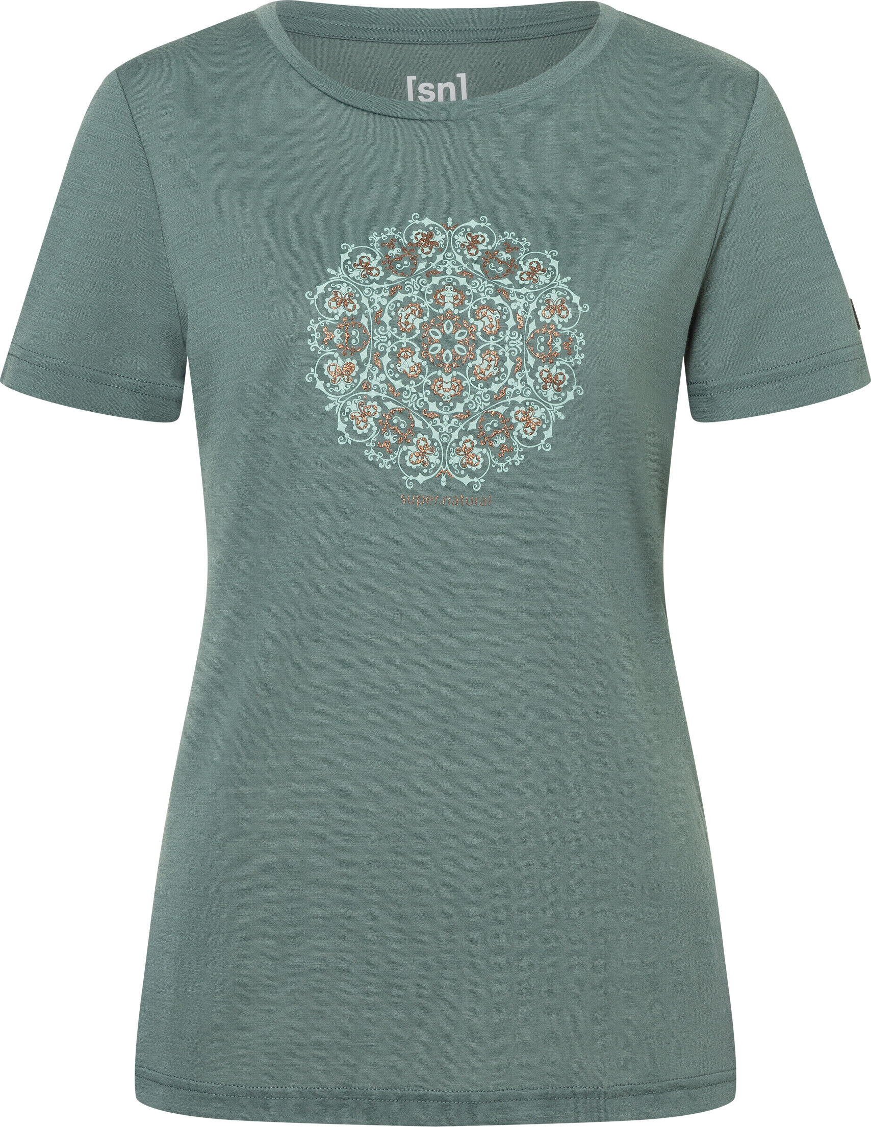 super.natural Women's Ornament Tee Balsam Green/light Jade/copper XS