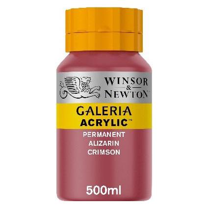 Winsor & Newton Galeria Acrylic 500Ml Perm. Alizarin Crimson 466 (500 ml) (2150466)