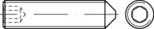 TOOLCRAFT TO-5413839 Gewindestift M5 12mm 200St.