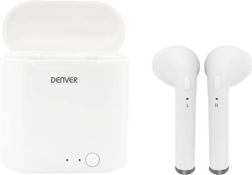 Denver TWQ-40 In Ear Kopfhörer Bluetooth Weiß