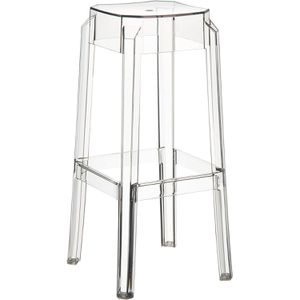 CLP Barhocker Fox 10130071, 75cm Sitzhöhe, Kunststoff, transparent