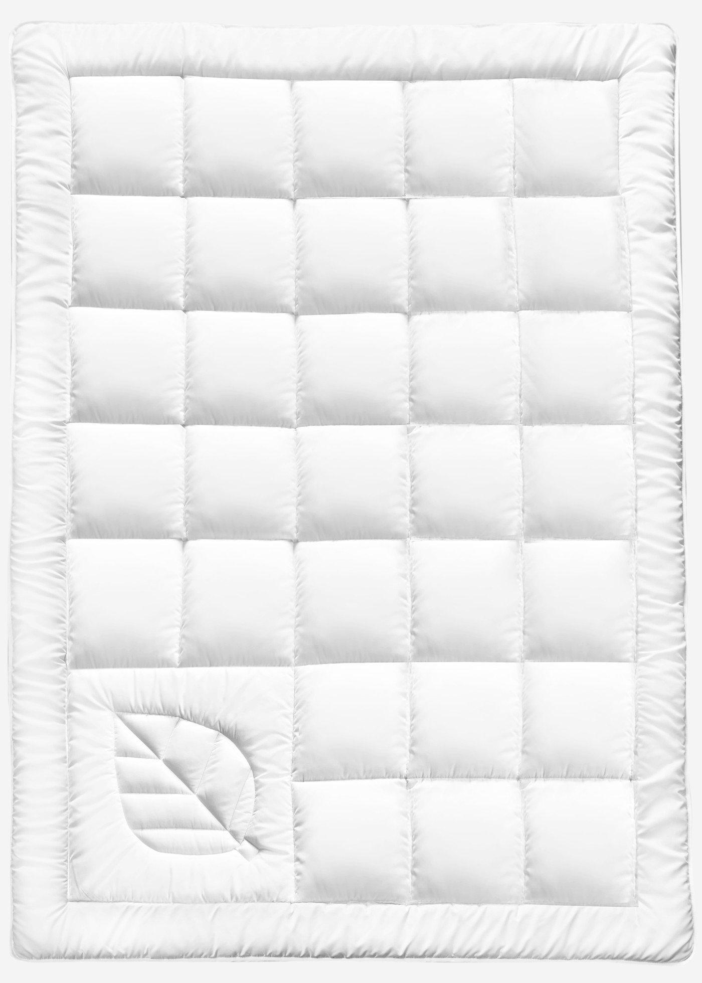 bonprix Allergiker Bettdecke 4 Jahreszeiten, weiß, Gr.135x200 cm, Allergiker Bettdecke mit hohem Schlafkomfort, aus Microfaser