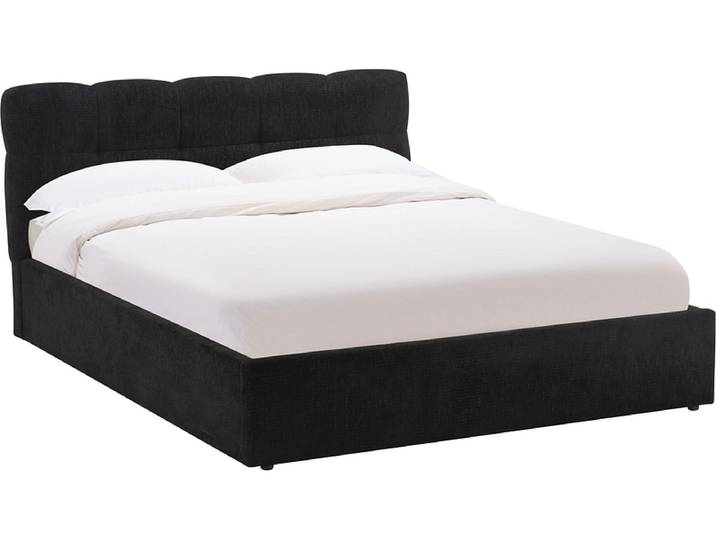 Kastenbett TANGO 160x200cm stoff schwarz