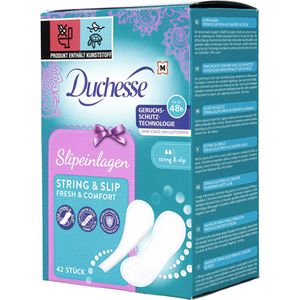 Duchesse Slipeinlagen Fresh & Comfort, normal, String & Slip, ohne Duft, 42 Stück