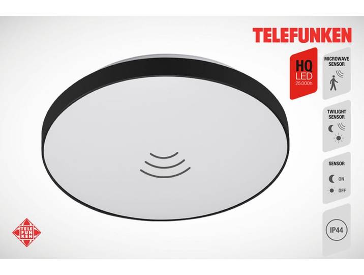 TELEFUNKEN LED Deckenleuchte NEWA , schwarz-weiß (weiß, neutral), Leuchten, LED Deckenleuchte