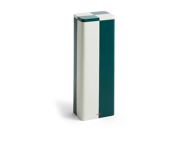 HAY Bocal Tin Container Slim green-off white