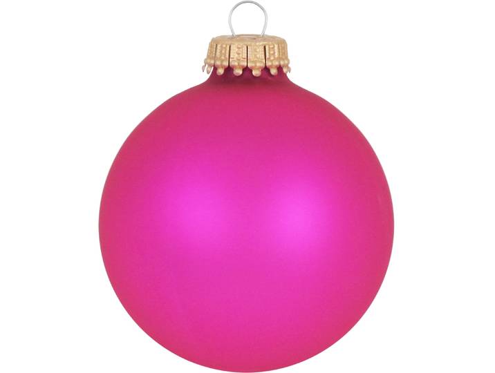 Weihnachtsbaumkugel KREBS GLAS LAUSCHA CBK70279 , pink, Ø:7cm, Glas, Weihnachtsbaumkugeln, Weihnachtsbaumkugel, aus Glas