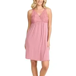 Damella Louise Nightdress Without Sleeves Rosa Viskose Medium Damen