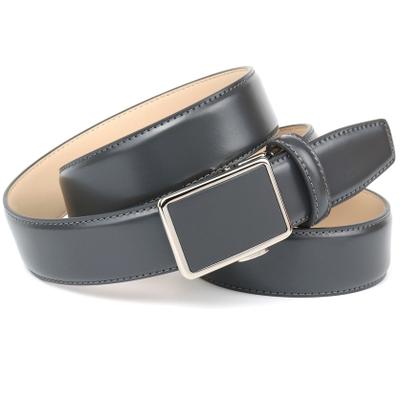 Ledergürtel ANTHONI CROWN, Herren, Gr. 100, grau, Leder, unifarben, Gürtel Ledergürtel, Ledergürtel - Perfekte Eleganz für Anzüge