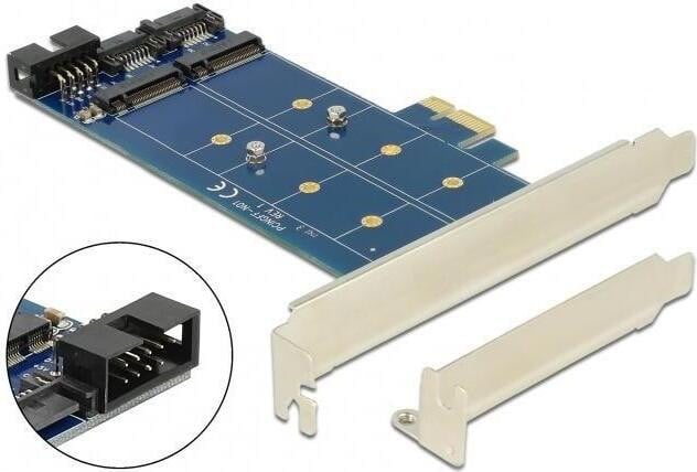 Delock PCI Express kaart met 2x interne M.2 NGFF aansluitingen
